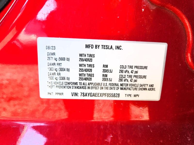 Aukcja sprzedaży 2023 Tesla Model Y, vin: 7SAYGAEEXPF855828, numer aukcji: 49680846