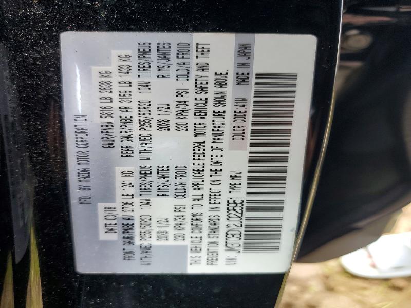 Aukcja sprzedaży 2018 Mazda Cx-9, vin: JM3TCBDY2J0225951, numer aukcji: 45752546
