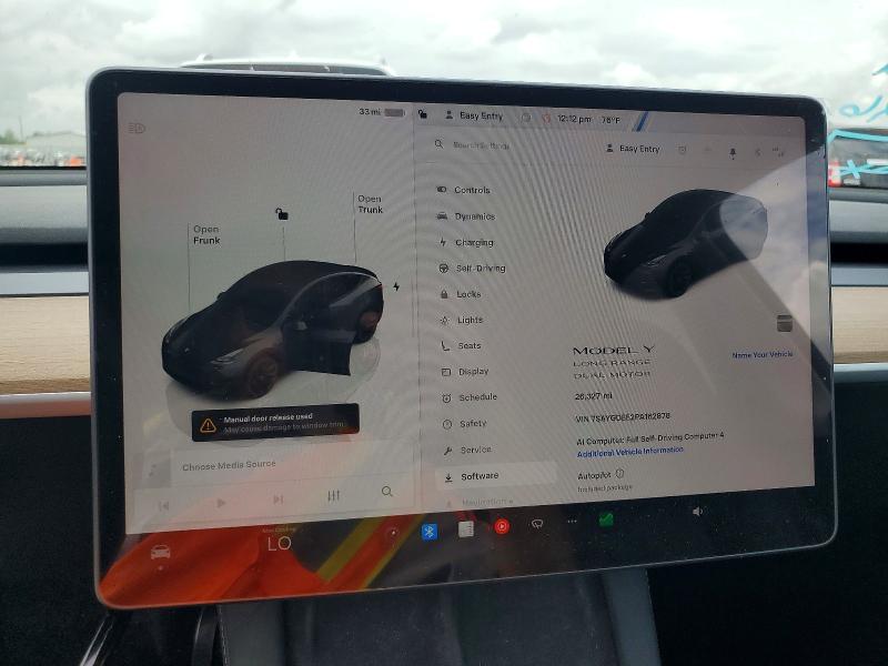 Aukcja sprzedaży 2023 Tesla Model Y, vin: 7SAYGDEE2PA162878, numer aukcji: 49625746
