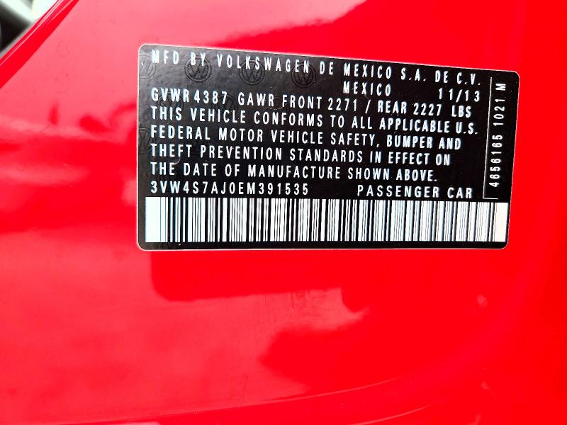 Продажа на аукционе авто 2014 Volkswagen Jetta, vin: 3VW4S7AJ0EM391535, номер лота: 51189246