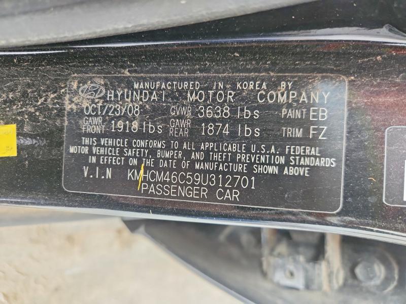 Продаж на аукціоні авто 2009 Hyundai Accent, vin: KMHCM46C59U312701, номер лоту: 51514576