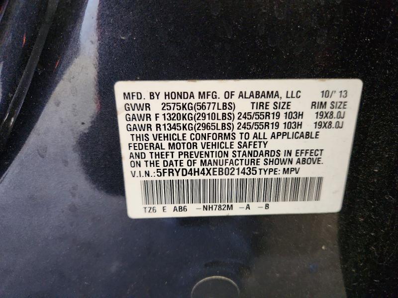 Продаж на аукціоні авто 2014 Acura Mdx, vin: 5FRYD4H4XEB021435, номер лоту: 49221356