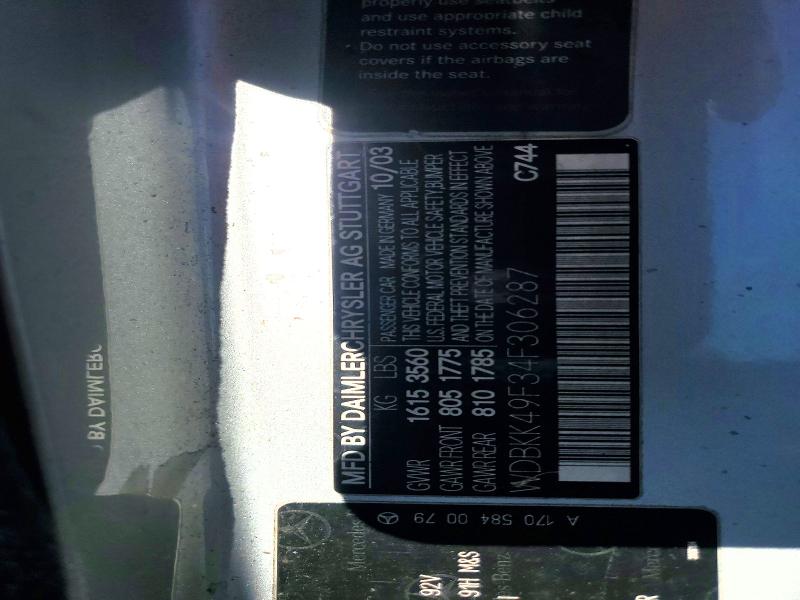 Продажа на аукционе авто 2004 Mercedes-benz Slk, vin: WDBKK49F34F306287, номер лота: 49857846