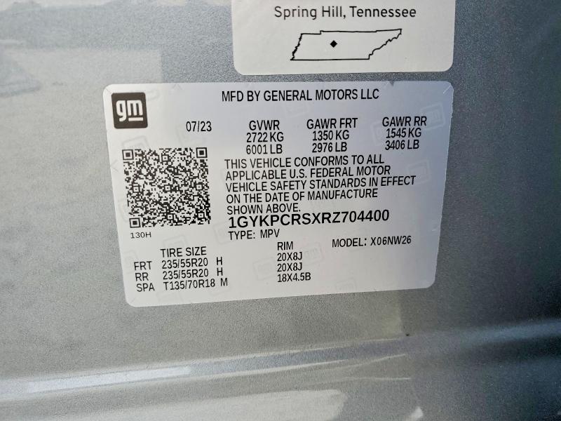Продажа на аукционе авто 2024 Cadillac Xt6, vin: 1GYKPCRSXRZ704400, номер лота: 50969196