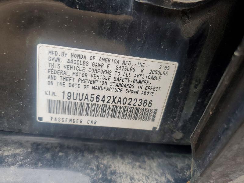 Продаж на аукціоні авто 1999 Acura 3.2tl, vin: 19UUA5642XA022366, номер лоту: 49878056