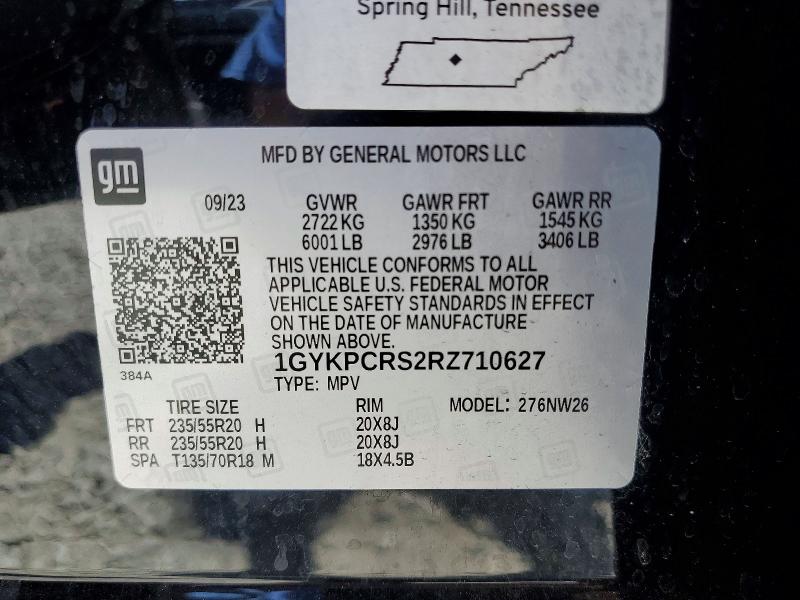 Aukcja sprzedaży 2024 Cadillac Xt6, vin: 1GYKPCRS2RZ710627, numer aukcji: 51777806
