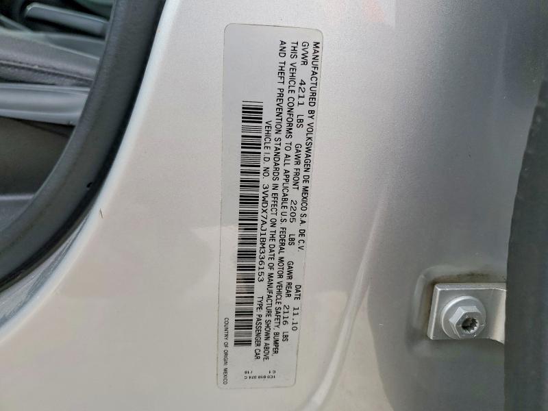 Продажа на аукционе авто 2011 Volkswagen Jetta, vin: 3VWDX7AJ1BM336153, номер лота: 51852336