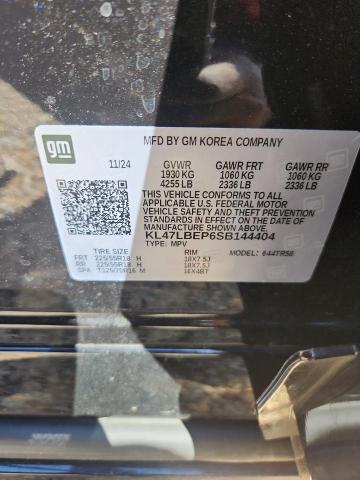 2025 Buick Envista მანქანა იყიდება აუქციონზე, vin: KL47LBEP6SB144404, აუქციონის ნომერი: 49764506