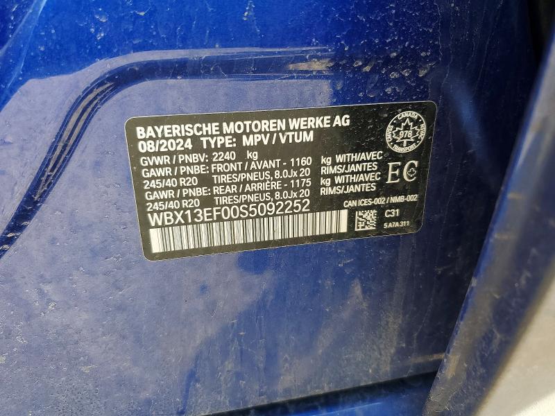 Продажа на аукционе авто 2025 Bmw X1, vin: WBX13EF00S5092252, номер лота: 50897986