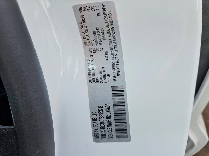 Aukcja sprzedaży 2025 Chrysler Pacifica, vin: 2C4RC3BG7SR563288, numer aukcji: 50136606