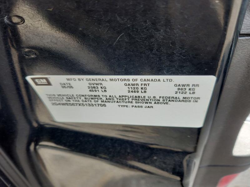 2005 Buick Lacrosse მანქანა იყიდება აუქციონზე, vin: 2G4WE567X51331706, აუქციონის ნომერი: 51310726