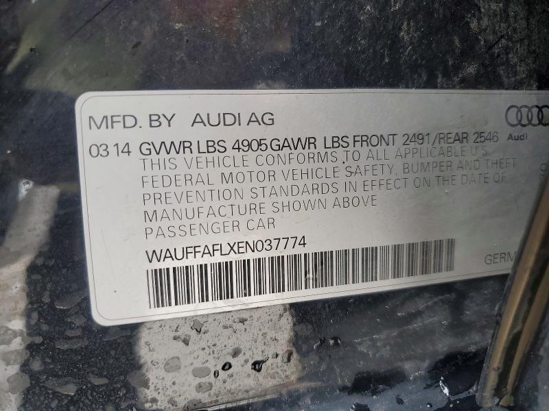 Продаж на аукціоні авто 2014 Audi A4, vin: WAUFFAFLXEN037774, номер лоту: 51534996