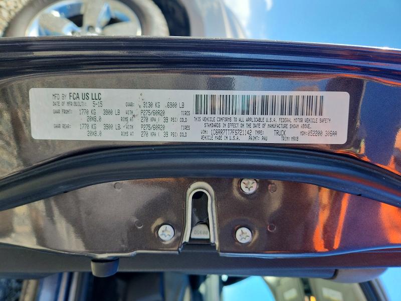 Продажа на аукционе авто 2015 Ram 1500, vin: 1C6RR7TT7FS721142, номер лота: 50487476