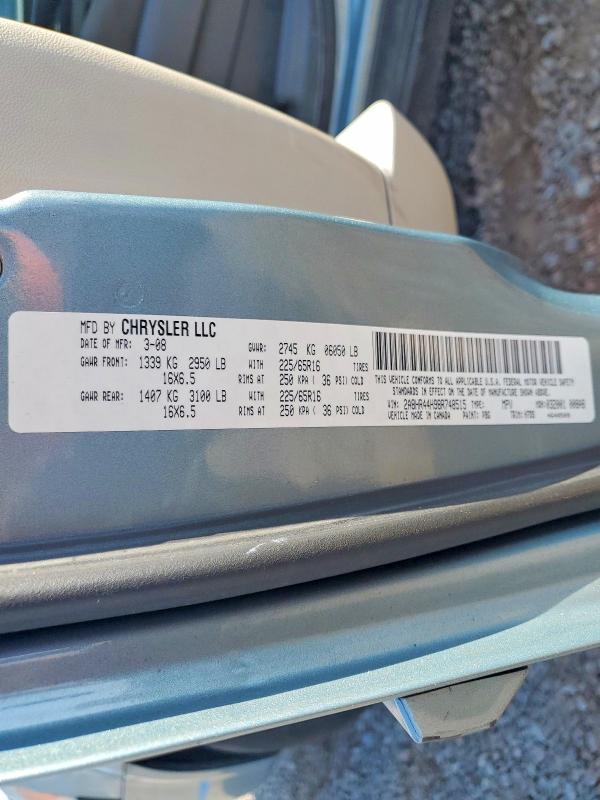 Aukcja sprzedaży 2008 Chrysler Town & Country, vin: 2A8HR44H98R748515, numer aukcji: 49306486