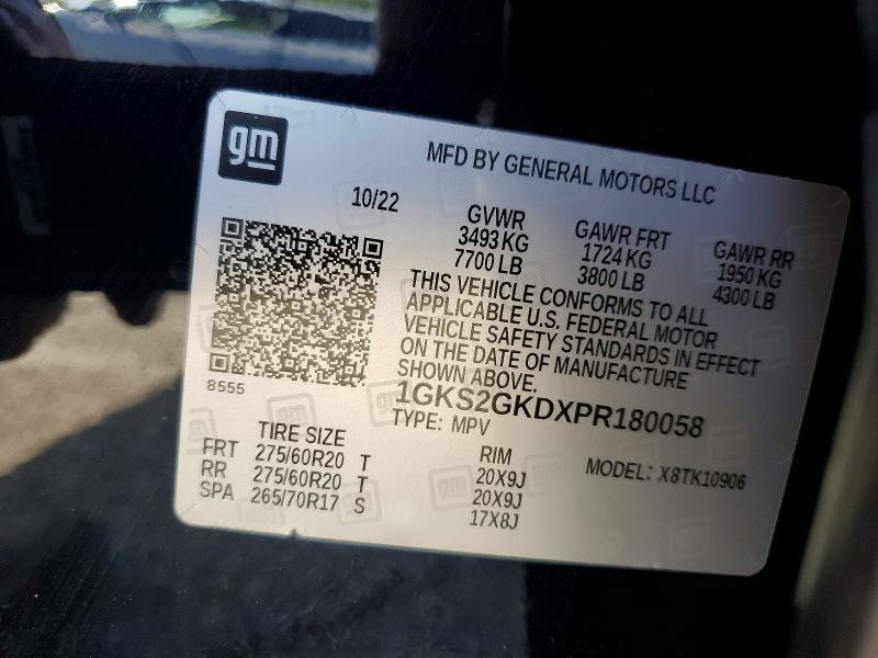 Продажа на аукционе авто 2023 Gmc Yukon Xl, vin: 1GKS2GKDXPR180058, номер лота: 51320326