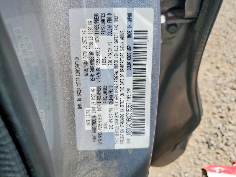 Продажа на аукционе авто 2019 Mazda Cx-9, vin: JM3TCACY6K0315357, номер лота: 50632076