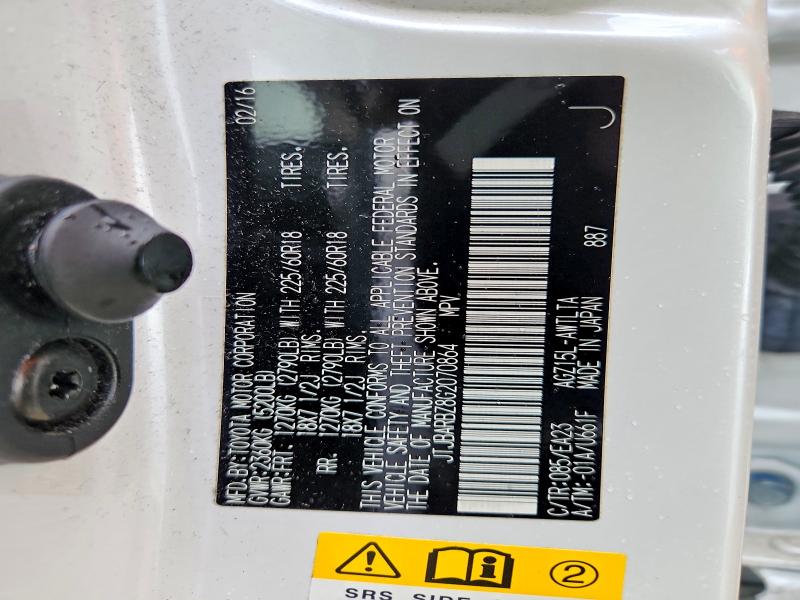 Auction sale of the 2016 Lexus Nx 200t, vin: JTJBARBZ8G2070864, lot number: 50833226