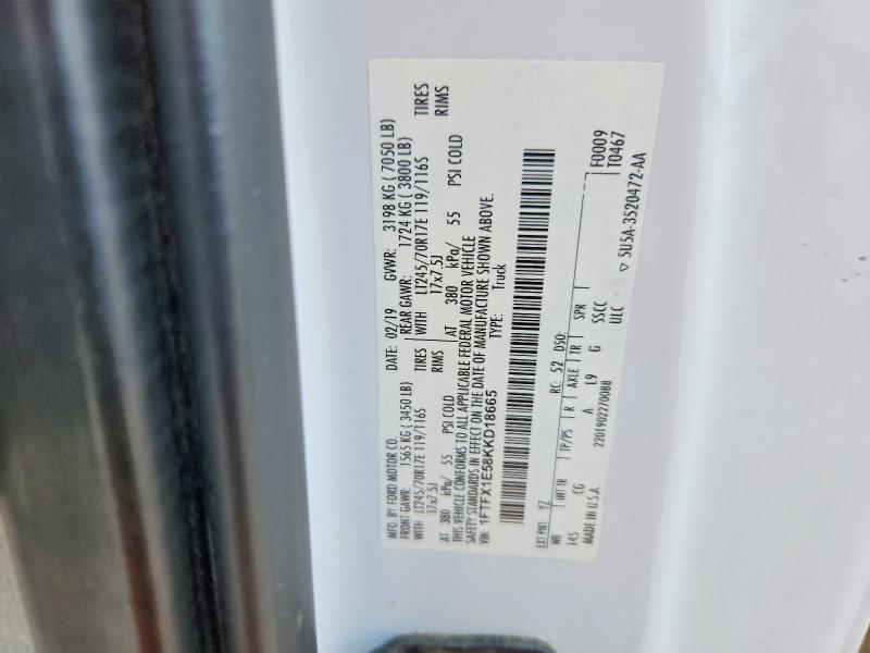 Продажа на аукционе авто 2019 Ford F150, vin: 1FTFX1E58KKD18665, номер лота: 50660496