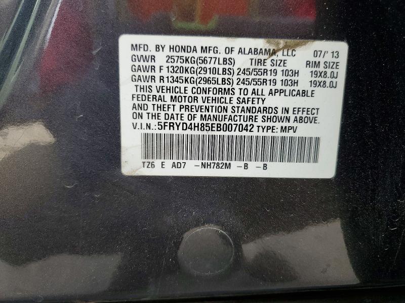 2014 Acura Mdx მანქანა იყიდება აუქციონზე, vin: 5FRYD4H85EB007042, აუქციონის ნომერი: 49998446