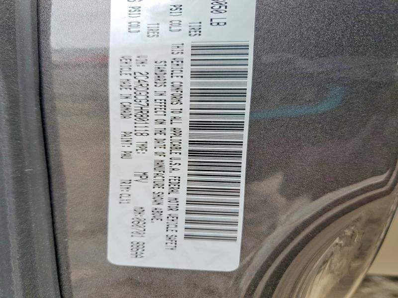 49670556 :رقم المزاد ، 2C4RDGCG7HR801118 vin ، 2017 Dodge Grand Caravan مزاد بيع