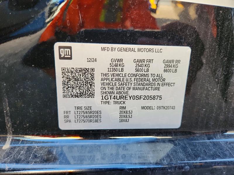 Продажа на аукционе авто 2025 Gmc Sierra, vin: 1GT4UREY0SF205875, номер лота: 48221326