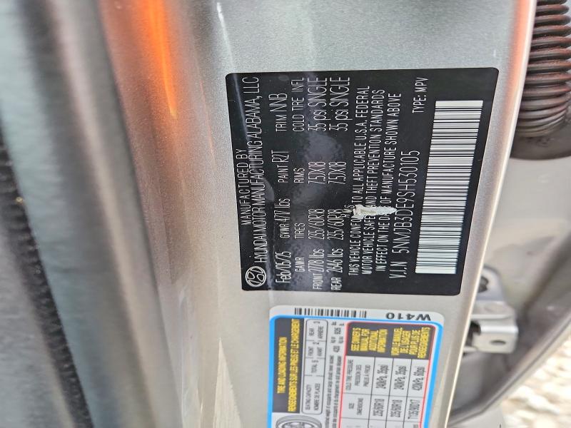 48482996 :رقم المزاد ، 5NMJB3DE9SH530105 vin ، 2025 Hyundai Tucson مزاد بيع