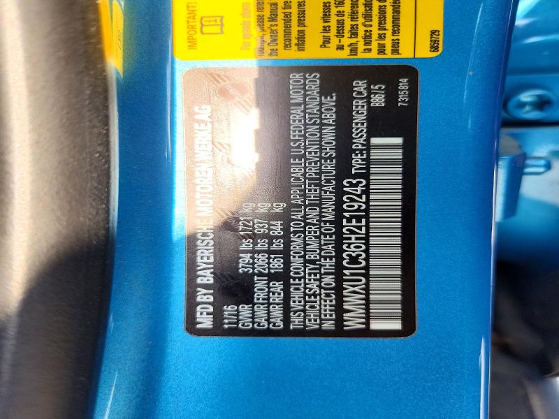Aukcja sprzedaży 2017 Mini Cooper, vin: WMWXU1C36H2E19243, numer aukcji: 50134176