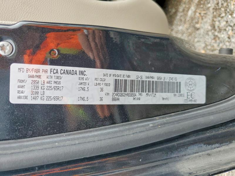 Продажа на аукционе авто 2017 Dodge Grand Caravan, vin: 2C4RDGBG2HR658564, номер лота: 51301936