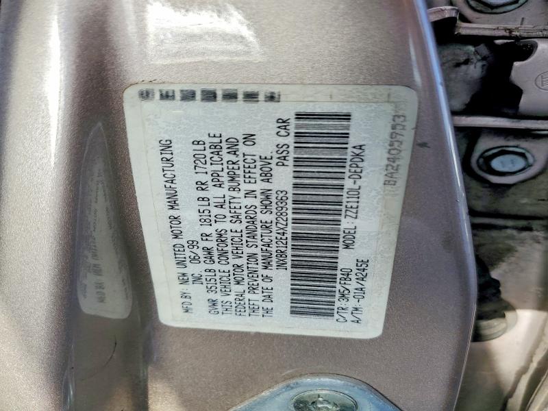 Aukcja sprzedaży 1999 Toyota Corolla, vin: 1NXBR12E4XZ289363, numer aukcji: 50246496