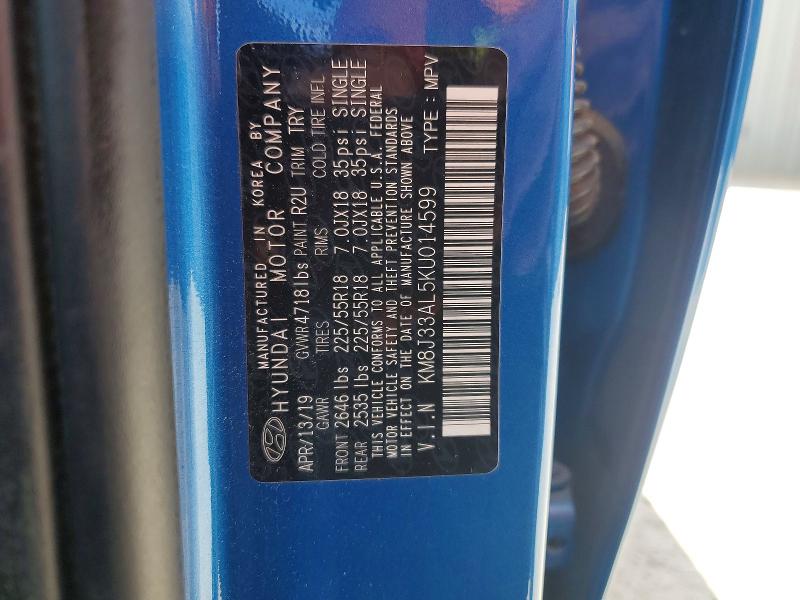 Продажа на аукционе авто 2019 Hyundai Tucson, vin: KM8J33AL5KU014599, номер лота: 48926626