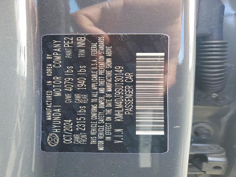 Auction sale of the 2025 Hyundai Elantra Hybrid, vin: KMHLM4DJ9SU130149, lot number: 51314196