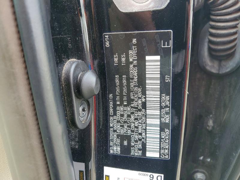 48324136 :رقم المزاد ، JTJBM7FX6E5081359 vin ، 2014 Lexus Gx 460 مزاد بيع