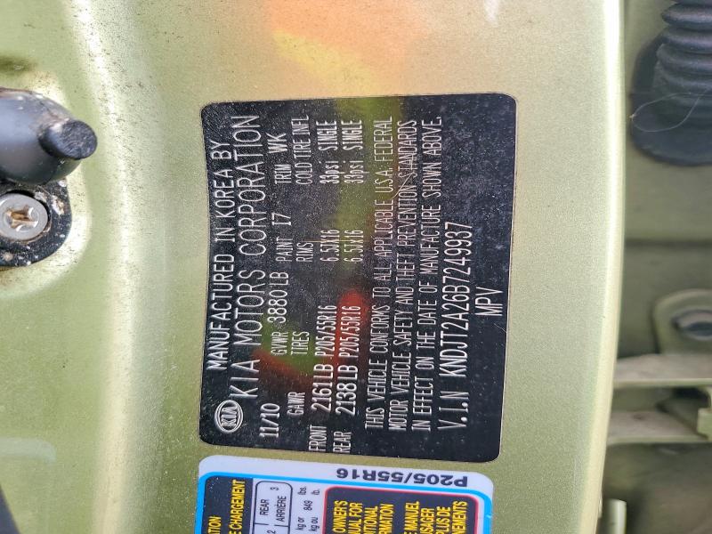 Aukcja sprzedaży 2011 Kia Soul, vin: KNDJT2A26B7249937, numer aukcji: 49940966