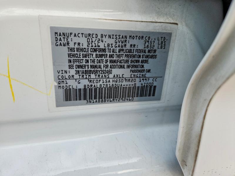 Продажа на аукционе авто 2024 Nissan Sentra, vin: 3N1AB8BV6RY292460, номер лота: 48990226