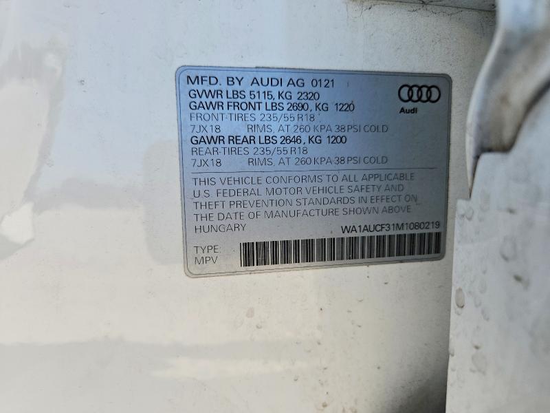 Продаж на аукціоні авто 2021 Audi Q3, vin: WA1AUCF31M1080219, номер лоту: 49044736
