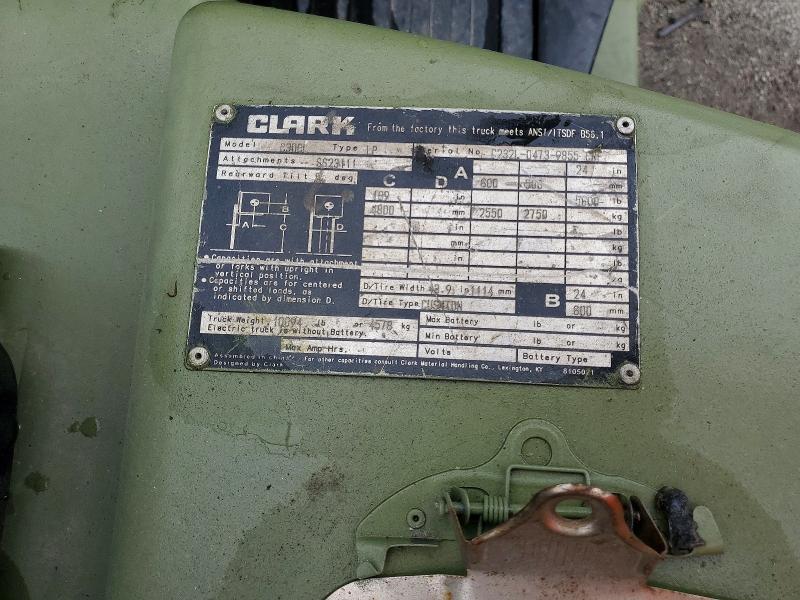 2014 Clark C30 მანქანა იყიდება აუქციონზე, vin: C23L04739855CNF, აუქციონის ნომერი: 49830466