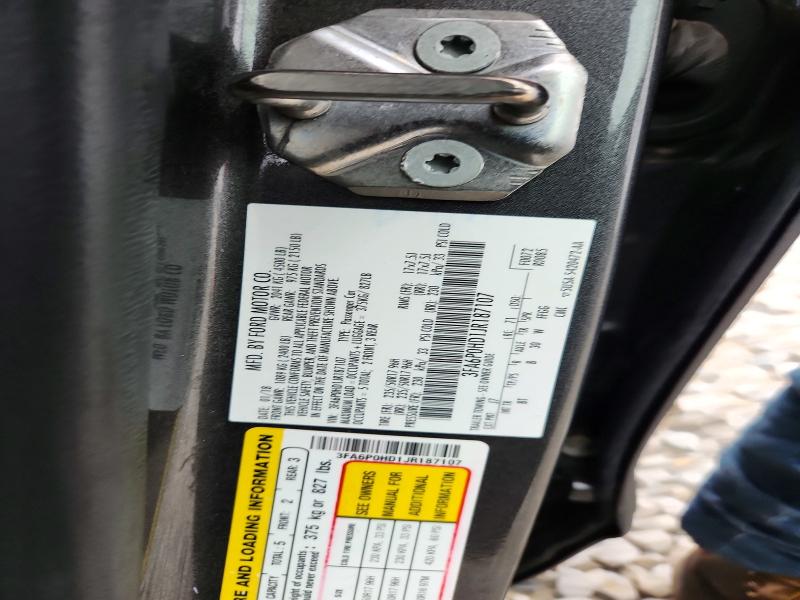 Aukcja sprzedaży 2018 Ford Fusion, vin: 3FA6P0HD1JR187107, numer aukcji: 51723256