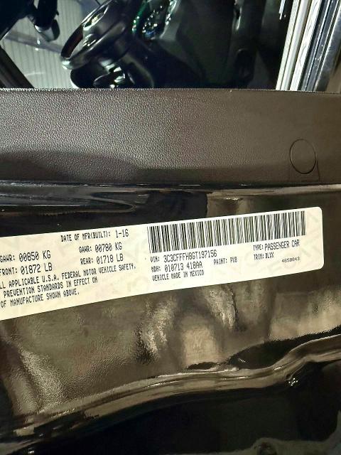50027366 :رقم المزاد ، 3C3CFFFH8GT197156 vin ، 2016 Fiat 500 مزاد بيع