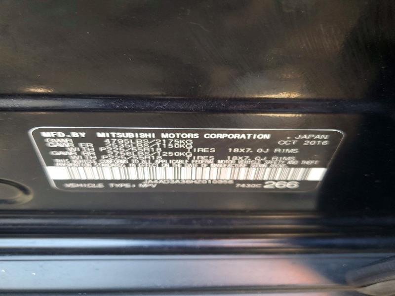 Aukcja sprzedaży 2017 Mitsubishi Outlander, vin: JA4AD3A36HZ010956, numer aukcji: 50503376