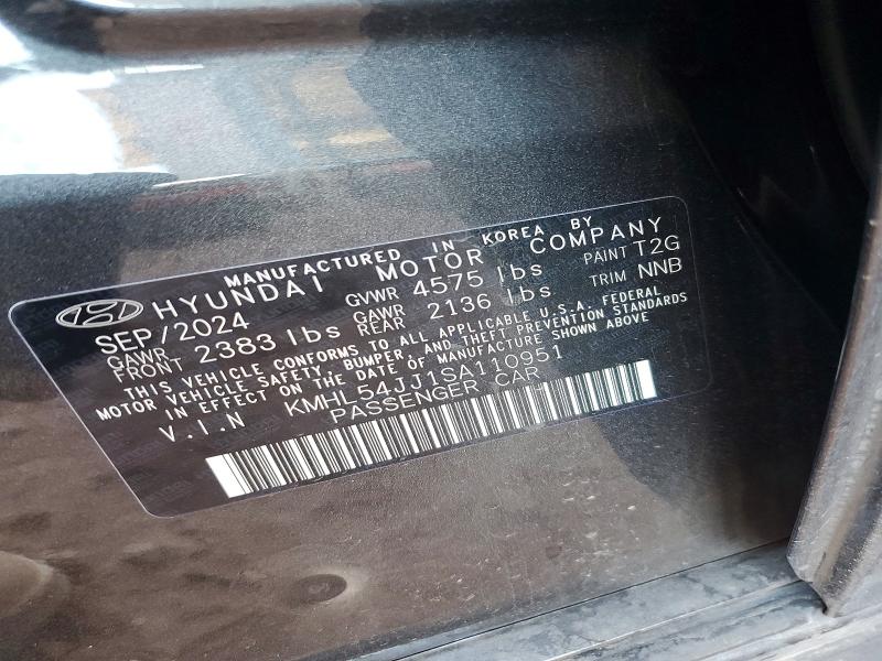 Продажа на аукционе авто 2025 Hyundai Sonata Hybrid, vin: KMHL54JJ1SA110951, номер лота: 49137046