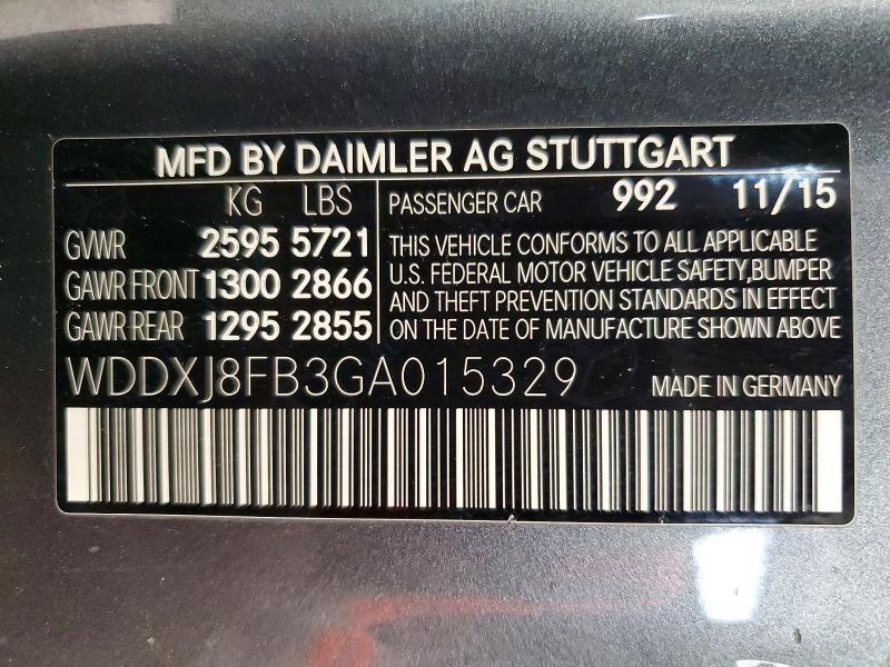 Продажа на аукционе авто 2016 Mercedes-benz S, vin: WDDXJ8FB3GA015329, номер лота: 51058246