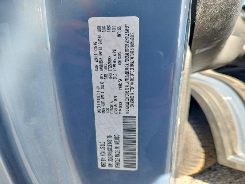 Продаж на аукціоні авто 2020 Ram Promaster 3500, vin: 3C6URVJGXLE145176, номер лоту: 46641096