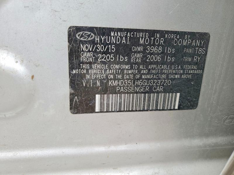 Продажа на аукционе авто 2016 Hyundai Elantra Gt, vin: KMHD35LH6GU323720, номер лота: 50412016