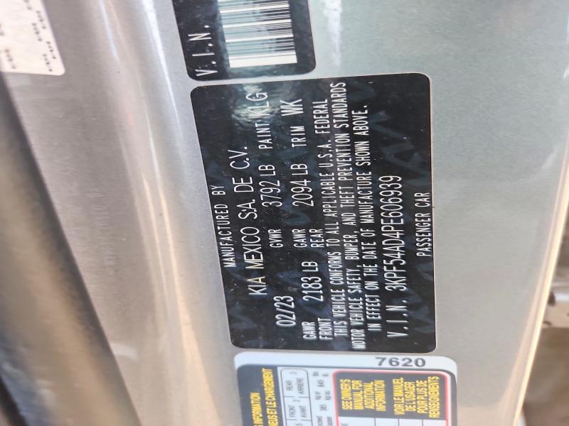 51299766 :رقم المزاد ، 3KPF54AD4PE606939 vin ، 2023 Kia Forte مزاد بيع