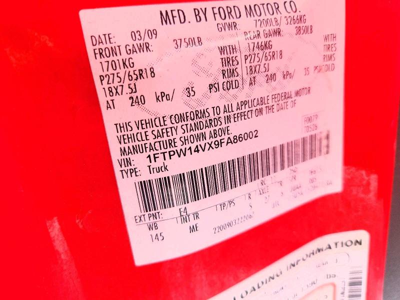 Продажа на аукционе авто 2009 Ford F150, vin: 1FTPW14VX9FA86002, номер лота: 51997096