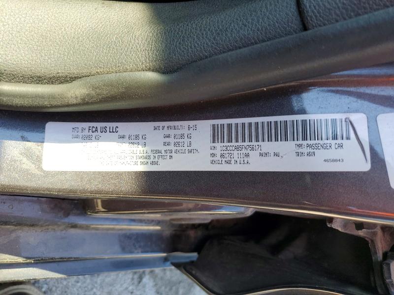 Продаж на аукціоні авто 2015 Chrysler 200, vin: 1C3CCCAB5FN756171, номер лоту: 48987576