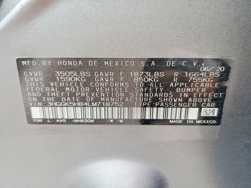 Aukcja sprzedaży 2020 Honda Fit, vin: 3HGGK5H84LM718752, numer aukcji: 51212416