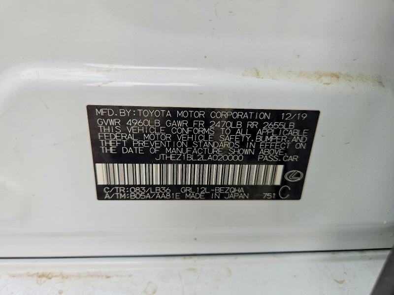 Продажа на аукционе авто 2020 Lexus Gs 350, vin: JTHEZ1BL2LA020000, номер лота: 48473126