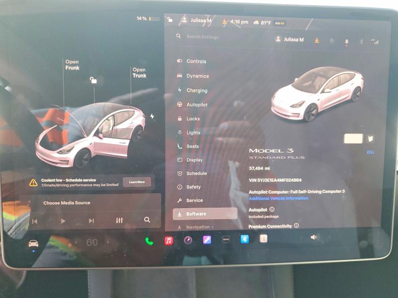 Продаж на аукціоні авто 2021 Tesla Model 3, vin: 5YJ3E1EA4MF024864, номер лоту: 49498576
