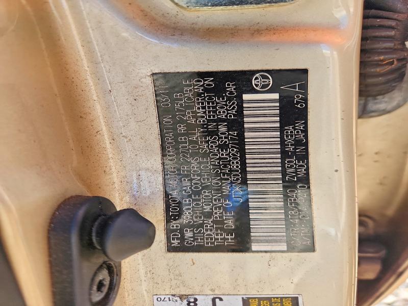 Aukcja sprzedaży 2011 Toyota Prius, vin: JTDKN3DU8B0297174, numer aukcji: 47101466